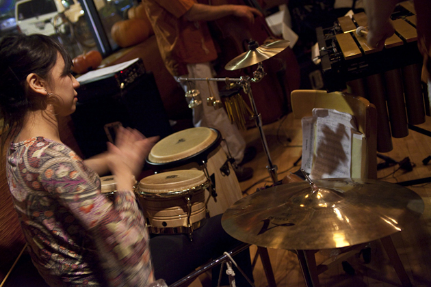 Noriko Terada lays down the bongos; a must-have sound!