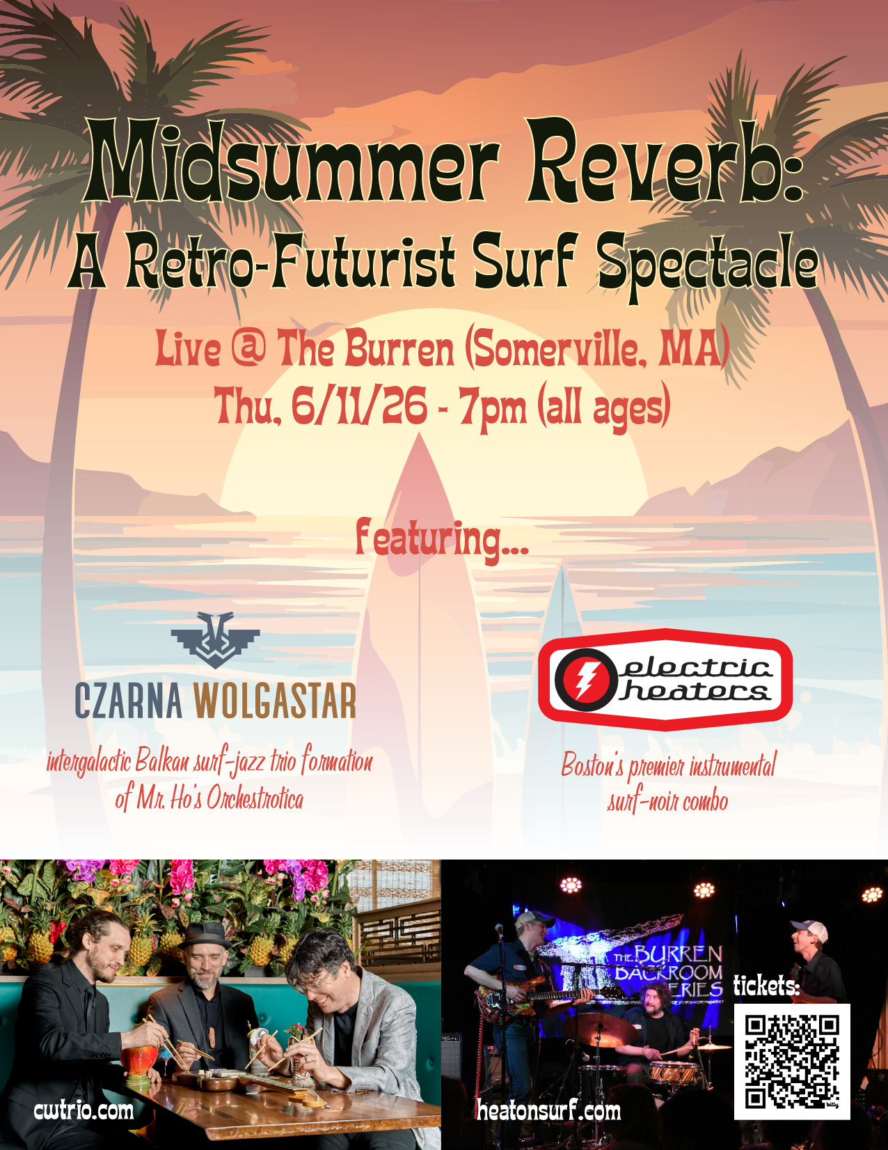 FLyer for June 11, 2026 trio surf event