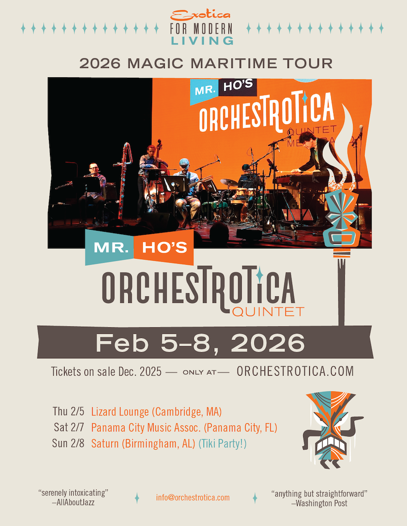 FLyer with photo of band and concert dates for this Feb 2026 tour
